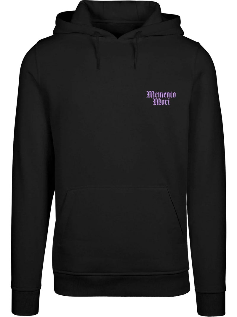 Sweat à capuche motif/style imprimé au dos memento mori - mister tee Noir - Kiabi