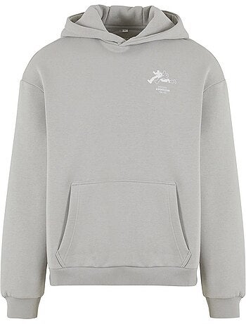 Sweat à capuche motif/style imprimé au dos run sports club - mister tee