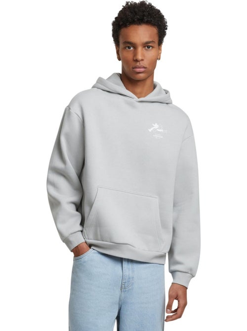Sweat à capuche motif/style imprimé au dos run sports club - mister tee - Kiabi