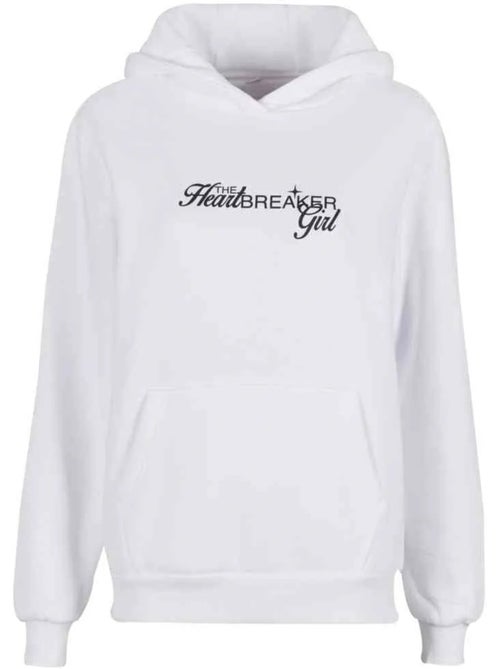 Sweat à capuche motif/style imprimé au dos the heartbreaker girl - miss tee - Kiabi