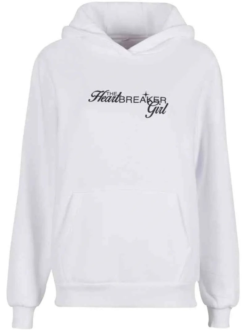 Sweat à capuche motif/style imprimé au dos the heartbreaker girl - miss tee Blanc - Kiabi