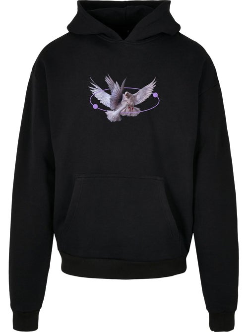 Sweat à capuche motif/style imprimé au dos vive la liberte - mister tee - Kiabi