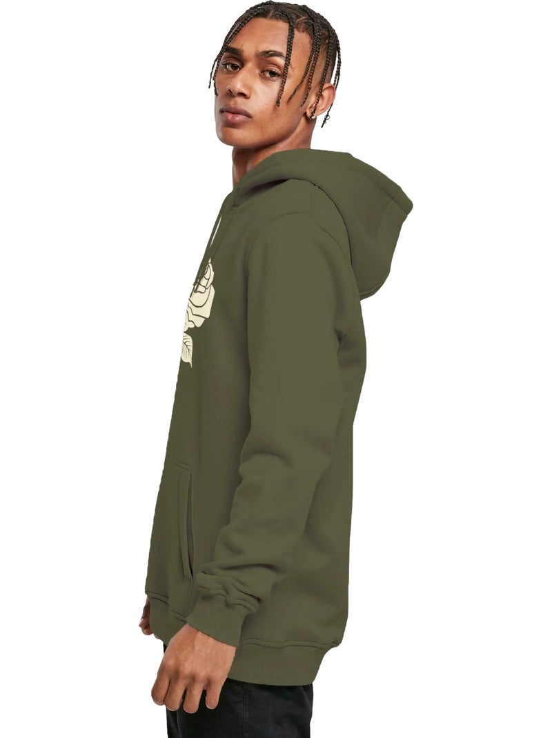 Sweat à capuche motif/style jeunesse perdue - mister tee Kaki - Kiabi