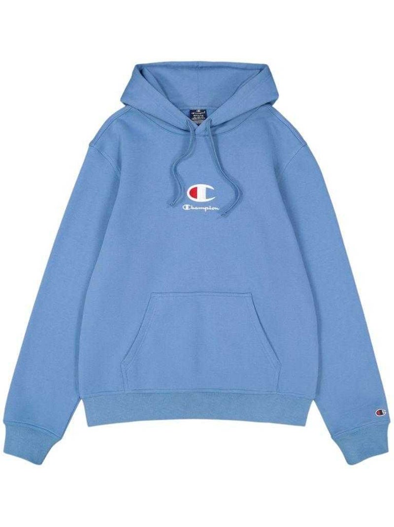 Sweat à capuche motif/style logo - champion Bleu - Kiabi