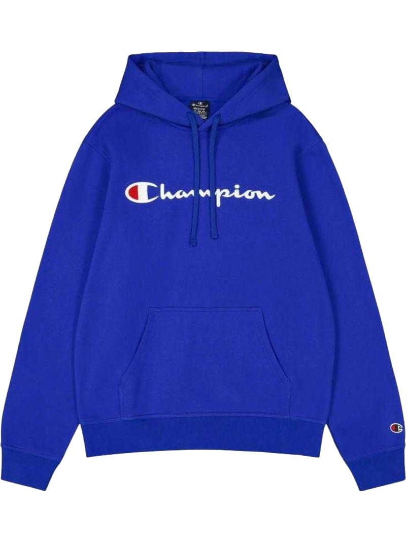 Sweat à capuche motif/style logo - champion Bleu - Kiabi