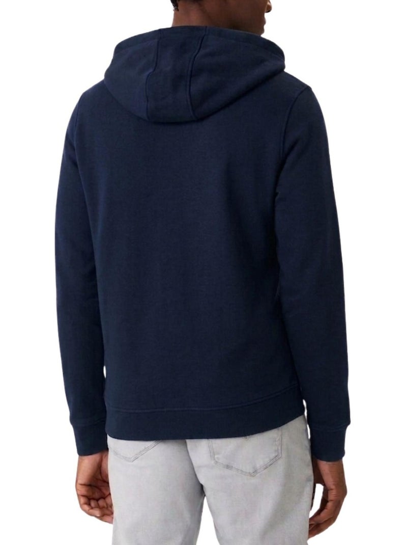 Sweat à capuche motif/style logo - guess Bleu foncé - Kiabi
