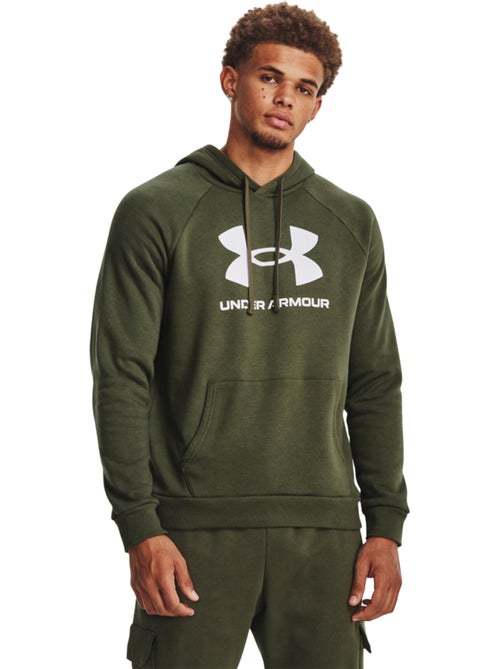 Sweat à capuche motif/style logo - sous armure - Kiabi