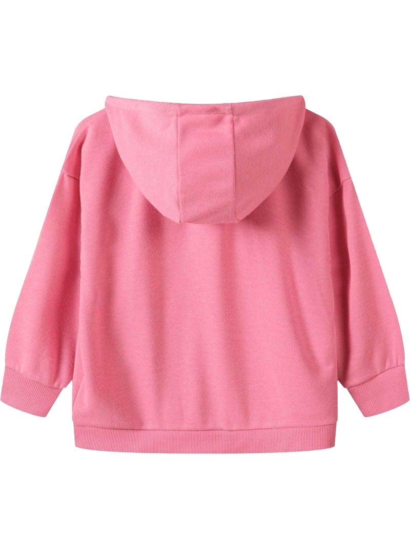Sweat à capuche motif/style logo contrasté - minoti Rose - Kiabi