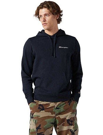 Sweat à capuche motif/style logo sur poitrine - champion