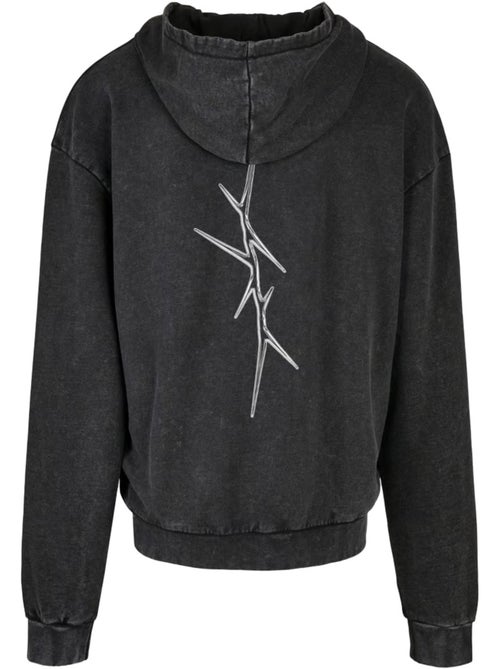 Sweat à capuche motif/style masque épineux - mister tee - Kiabi