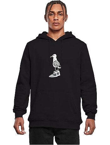 Sweat à capuche motif/style mouette à baskets - mister tee