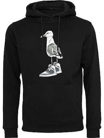 Sweat à capuche motif/style mouette à baskets - mister tee