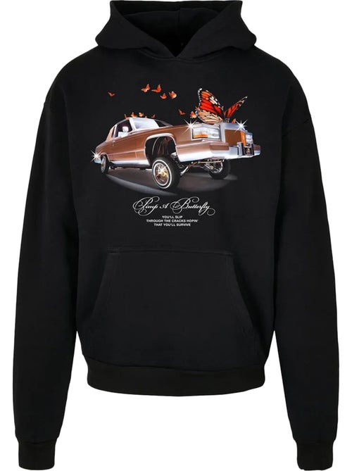 Sweat à capuche motif/style papillon pimp a - mister tee - Kiabi