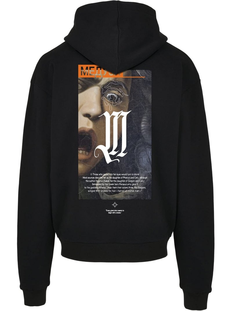 Sweat à capuche motif/style peindre dusa - mister tee Noir - Kiabi