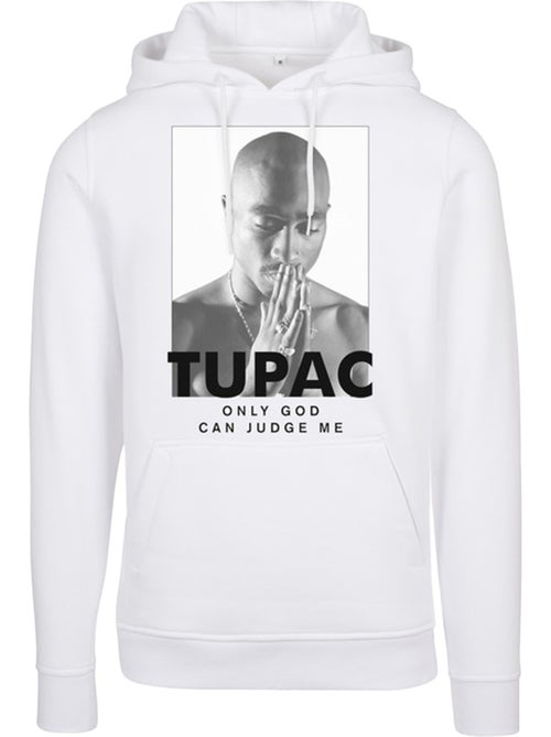 Sweat à capuche motif/style prière 2pac - mister tee - Kiabi