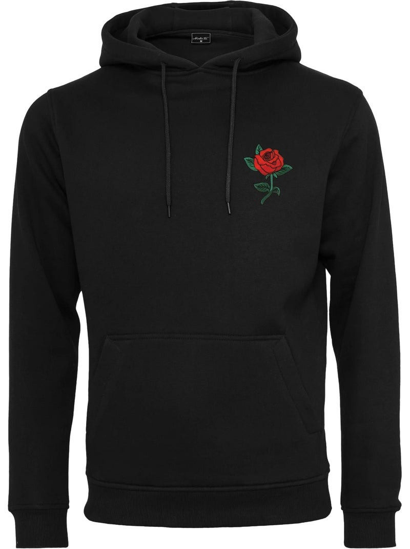 Sweat à capuche motif/style rose - mister tee Noir - Kiabi