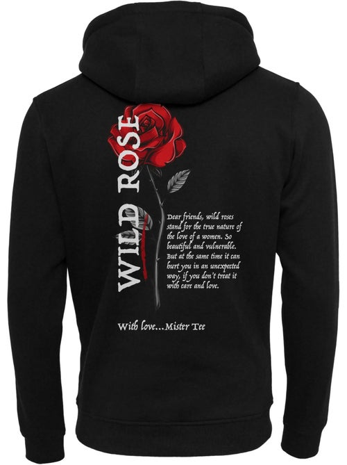 Sweat à capuche motif/style rose sauvage - mister tee - Kiabi Sweat à capuche motif/style rose sauvage - mister tee - Kiabi
