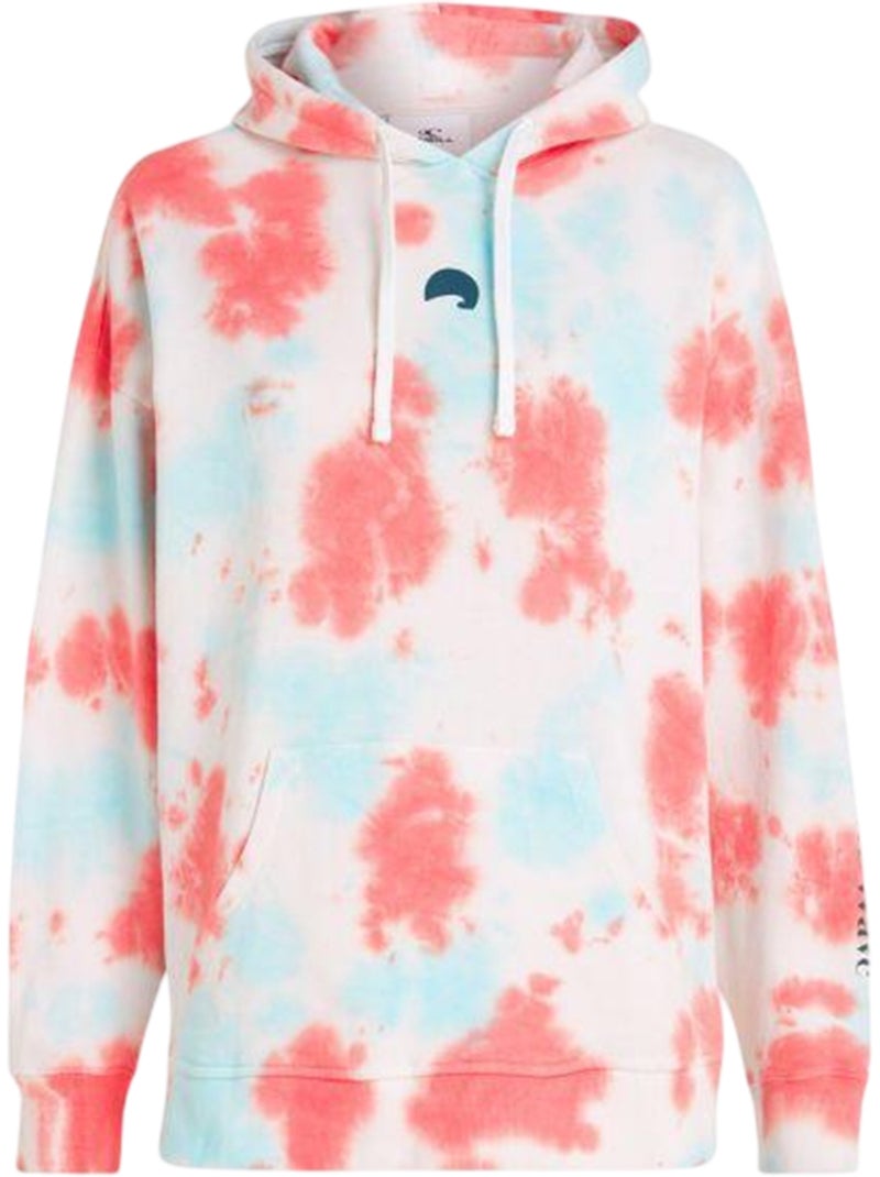Sweat à capuche motif/style tie-dye wow - o´neill Blanc Rose - Kiabi