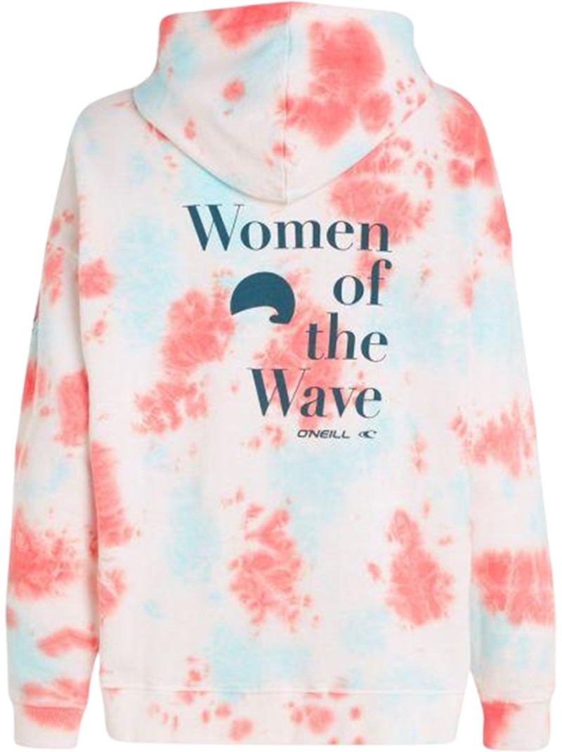 Sweat à capuche motif/style tie-dye wow - o´neill Blanc Rose - Kiabi