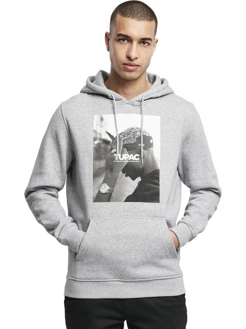 Sweat à capuche motif/style tupac shakur f*ck the world - mister tee - Kiabi