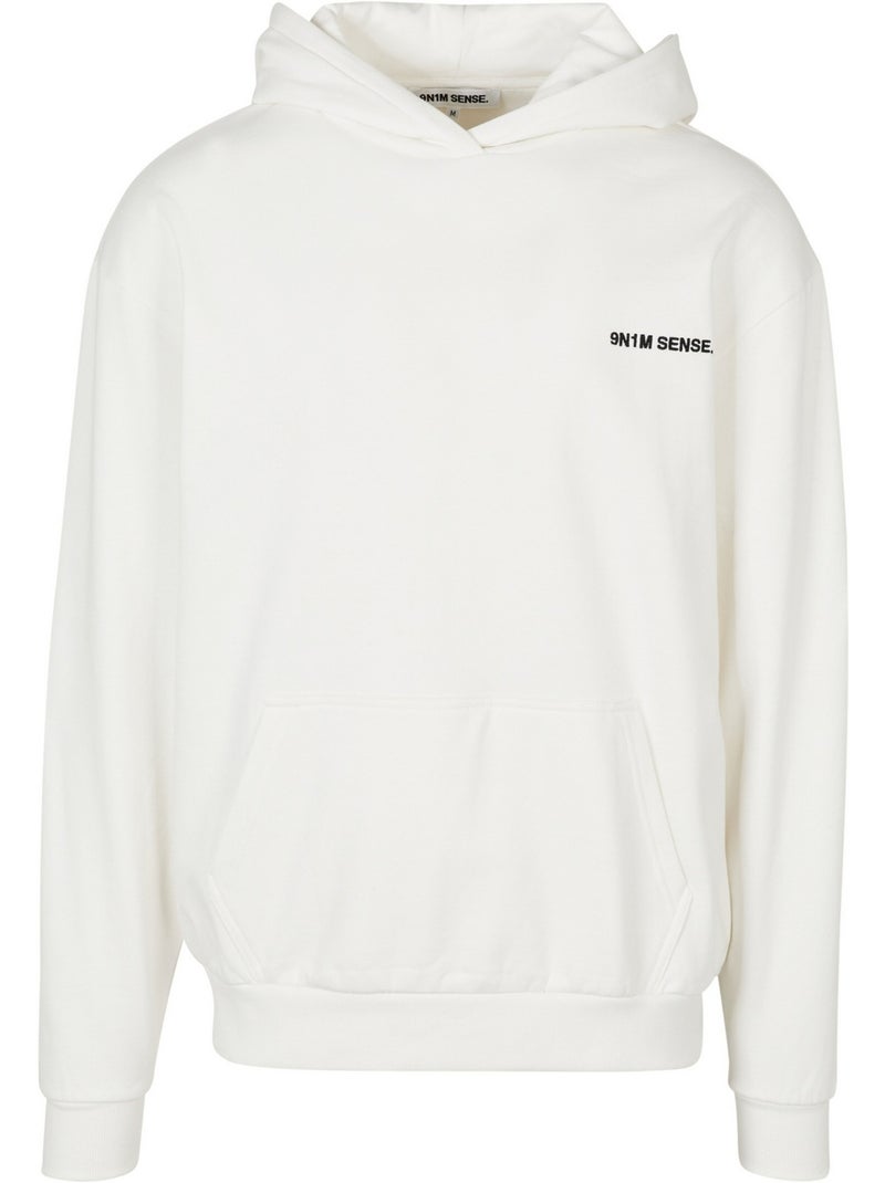 Sweat à capuche motif/style uni - 9n1m sense Blanc nacré - Kiabi