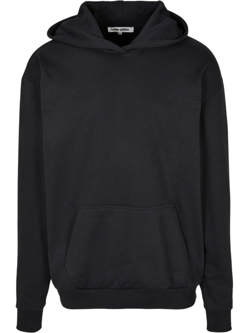 Sweat à capuche motif/style uni - 9n1m sense Noir - Kiabi
