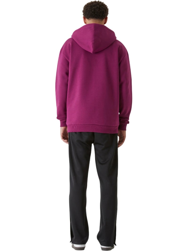 Sweat à capuche motif/style uni - 9n1m sense Violet aubergine - Kiabi
