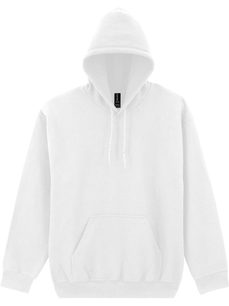 Sweat à capuche motif/style uni - gildan Blanc - Kiabi