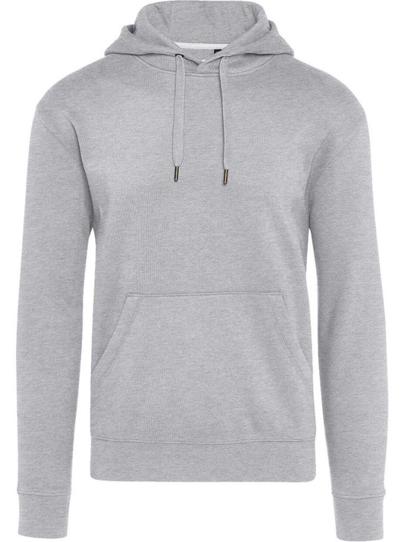 Sweat à capuche motif/style uni - signature Gris clair - Kiabi