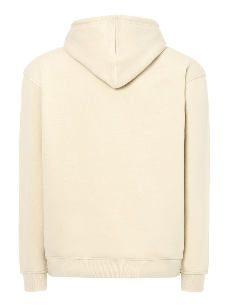 Sweat à capuche motif/style uni teide - jhk Crème - Kiabi