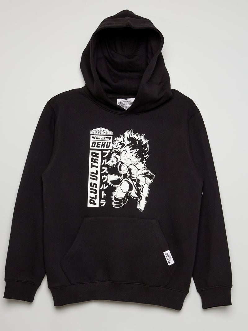 Sweat à capuche 'My Hero Academia' noir - Kiabi