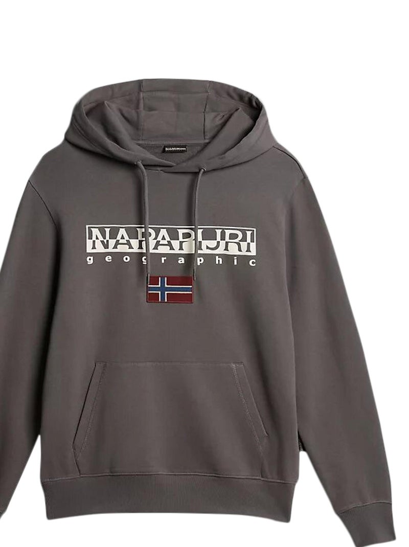 Sweat à Capuche Napapijri B-Ayas H 2 Gris - Kiabi