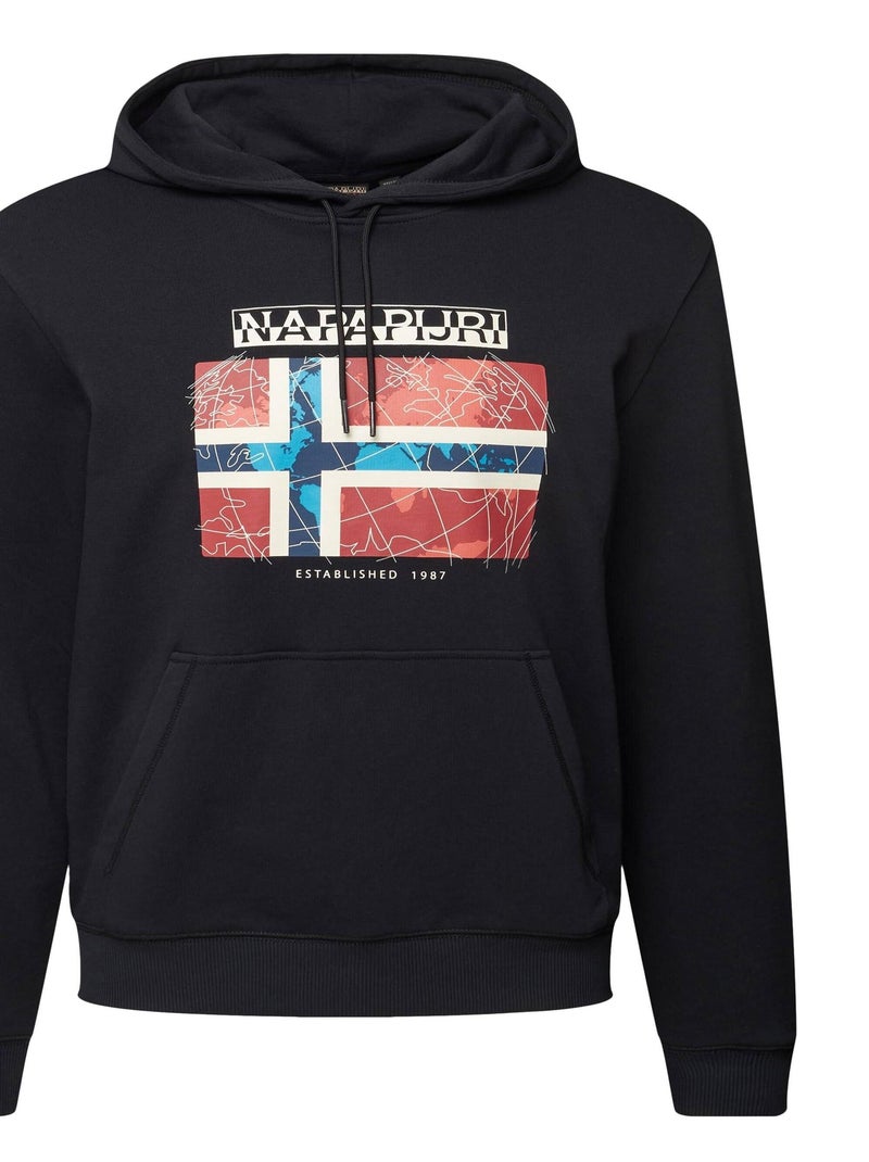 Sweat à Capuche Napapijri B-Guiro H Noir - Kiabi
