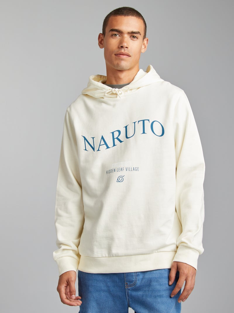 Sweat à capuche 'Naruto' Blanc - Kiabi
