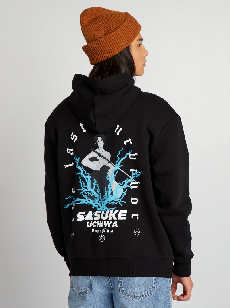 Sweat à capuche 'Naruto' noir - Kiabi