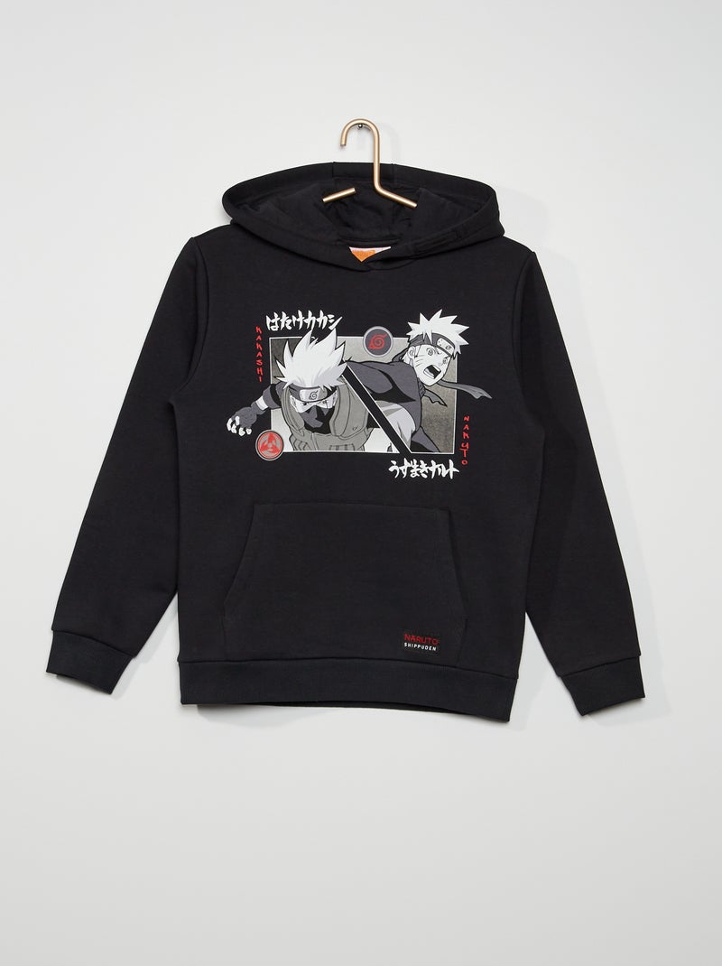 Sweat à capuche 'Naruto' noir - Kiabi