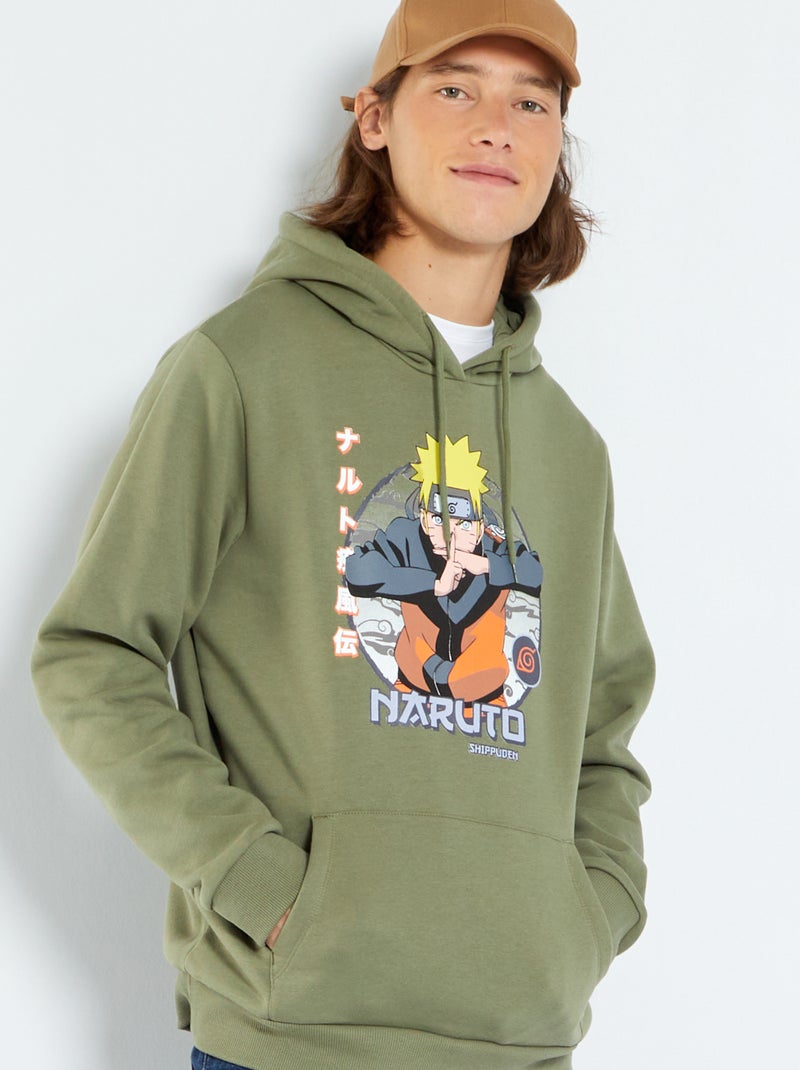 Sweat à capuche 'Naruto' en polaire coton - Marron - Garçon - 14.40