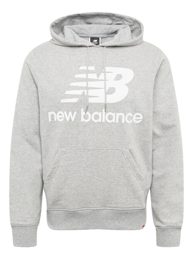 Sweat à Capuche New Balance Esse ST Logo Gris - Kiabi