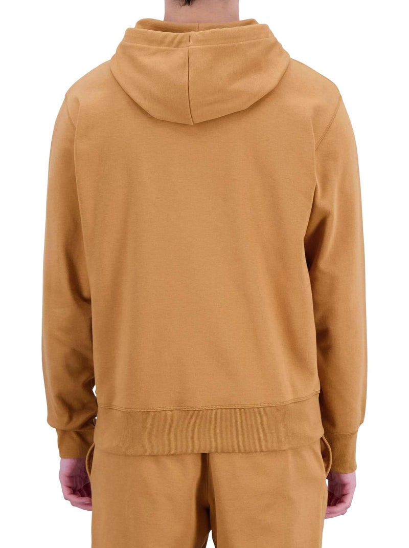 Sweat à Capuche New Balance Essentials Stacked Logo Fleece Hoodie Marron - Kiabi