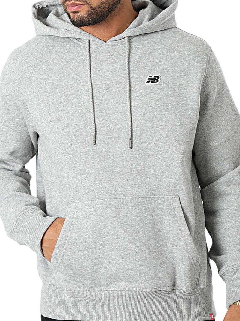 Sweat à Capuche New Balance Logo Gris - Kiabi