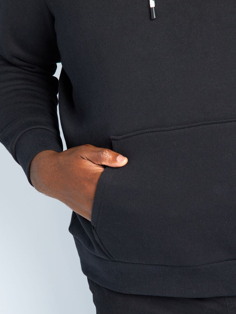 Sweat à capuche Noir - Kiabi