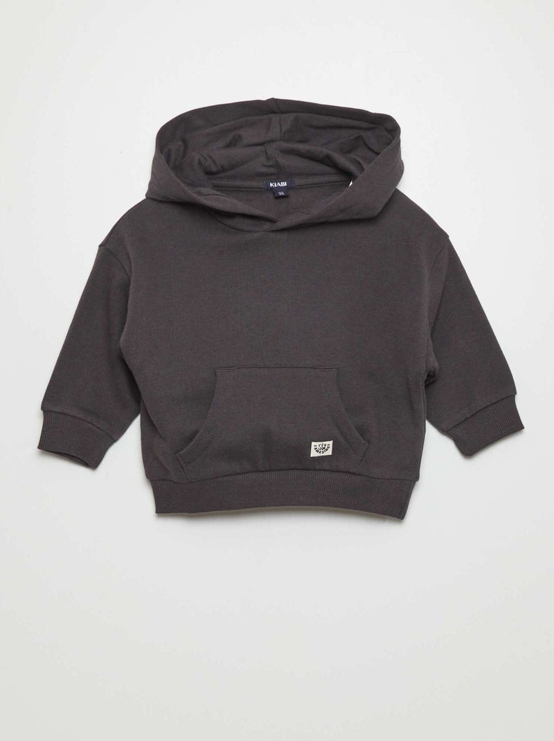 Sweat à capuche Noir - Kiabi