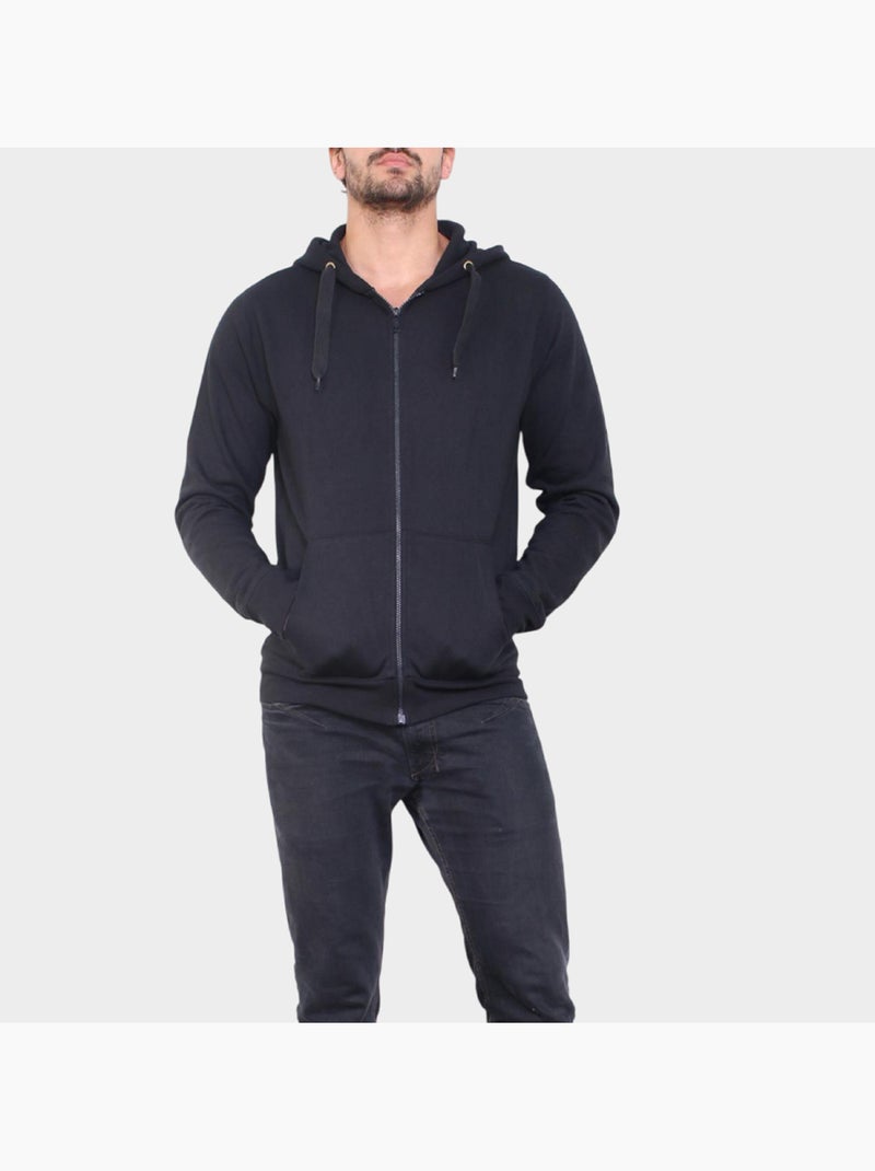 Sweat à capuche Noir - Kiabi