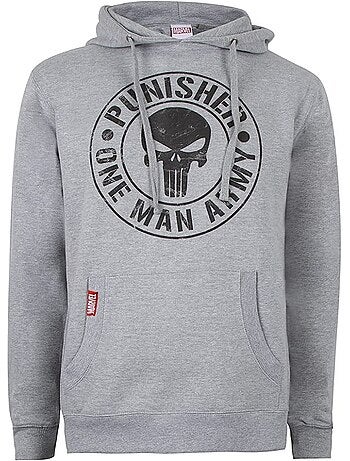 Sweat à capuche one man army - le punisseur (punisher)