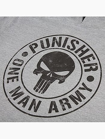 Sweat à capuche one man army - le punisseur (punisher)