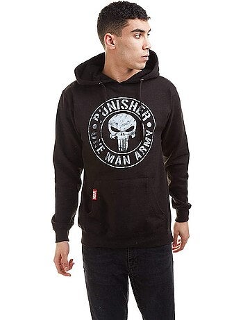 Sweat à capuche one man army - le punisseur (punisher)