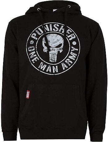 Sweat à capuche one man army - le punisseur (punisher)