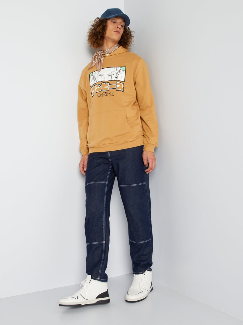 Sweat à capuche 'One Piece' Camel - Kiabi