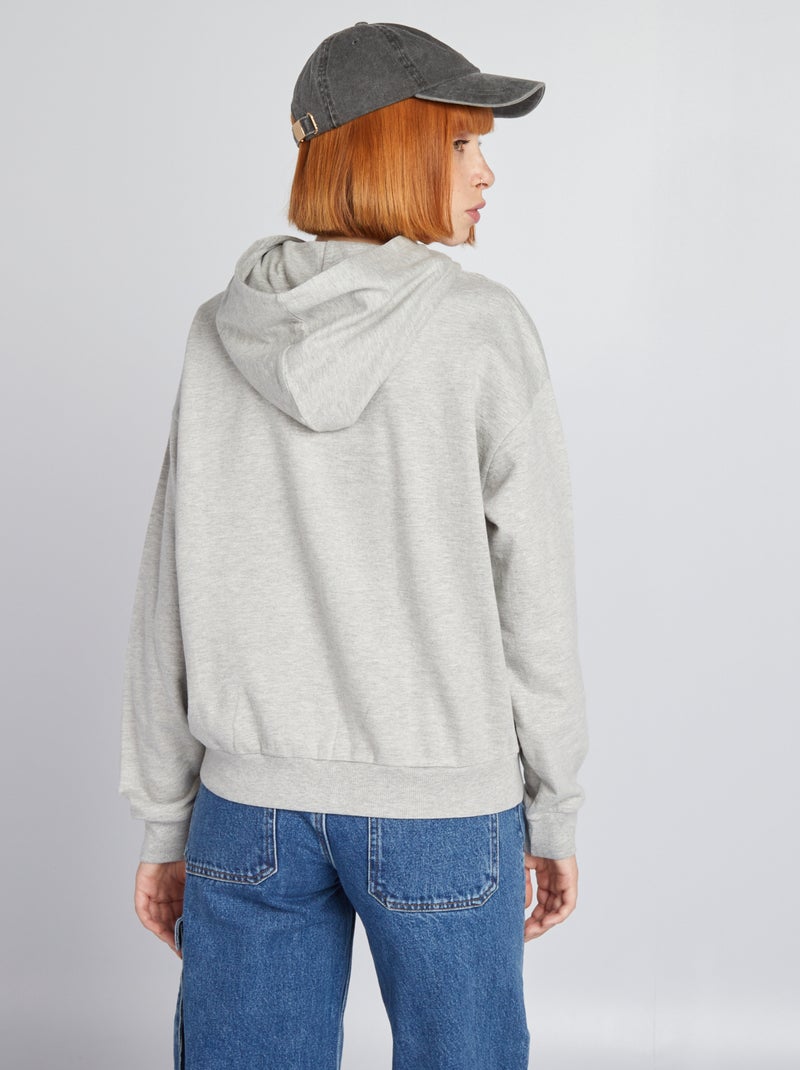 Sweat à capuche 'One Piece' Gris - Kiabi