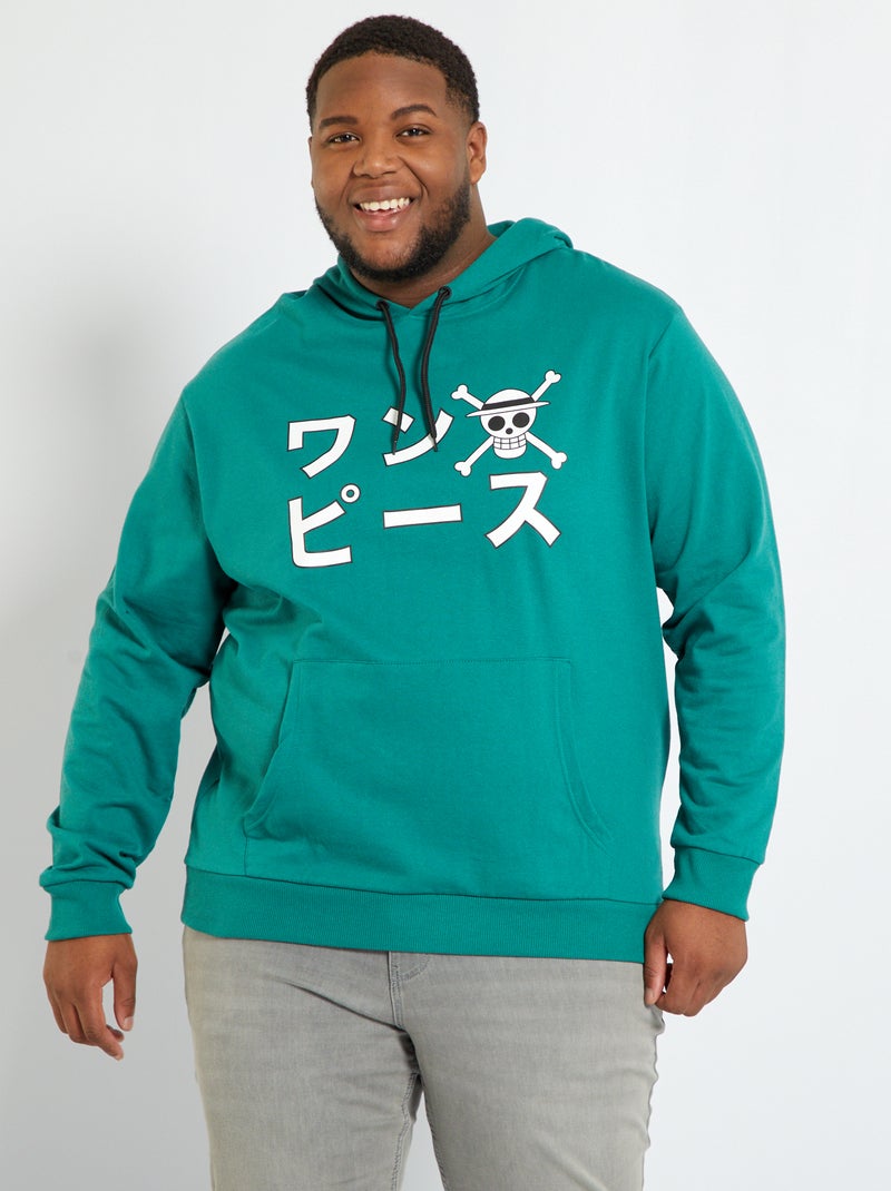 Sweat à capuche 'One Piece' Vert - Kiabi